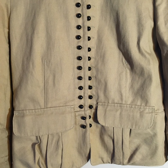 See By Chloe Khaki Victorian Military Top Jacket - Picture 3 of 5